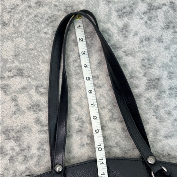 PATRICIA NASH POPPY TOTE BLACK LEATHER LEAF PATTERN TASSEL 3 COMPARTMENTS - Picture 11 of 17